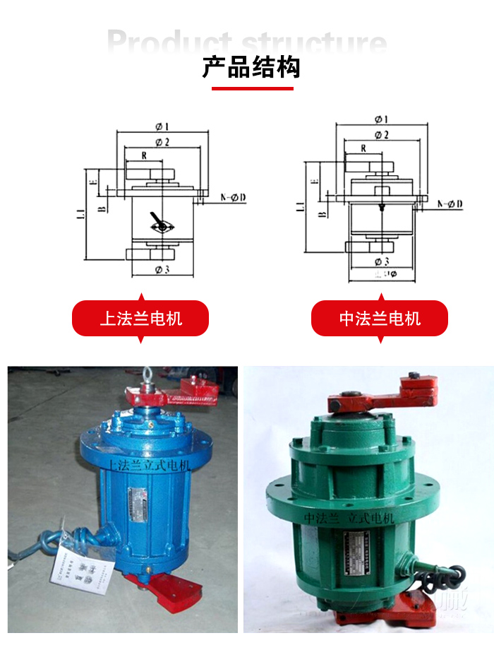 立式振動電機產品特點